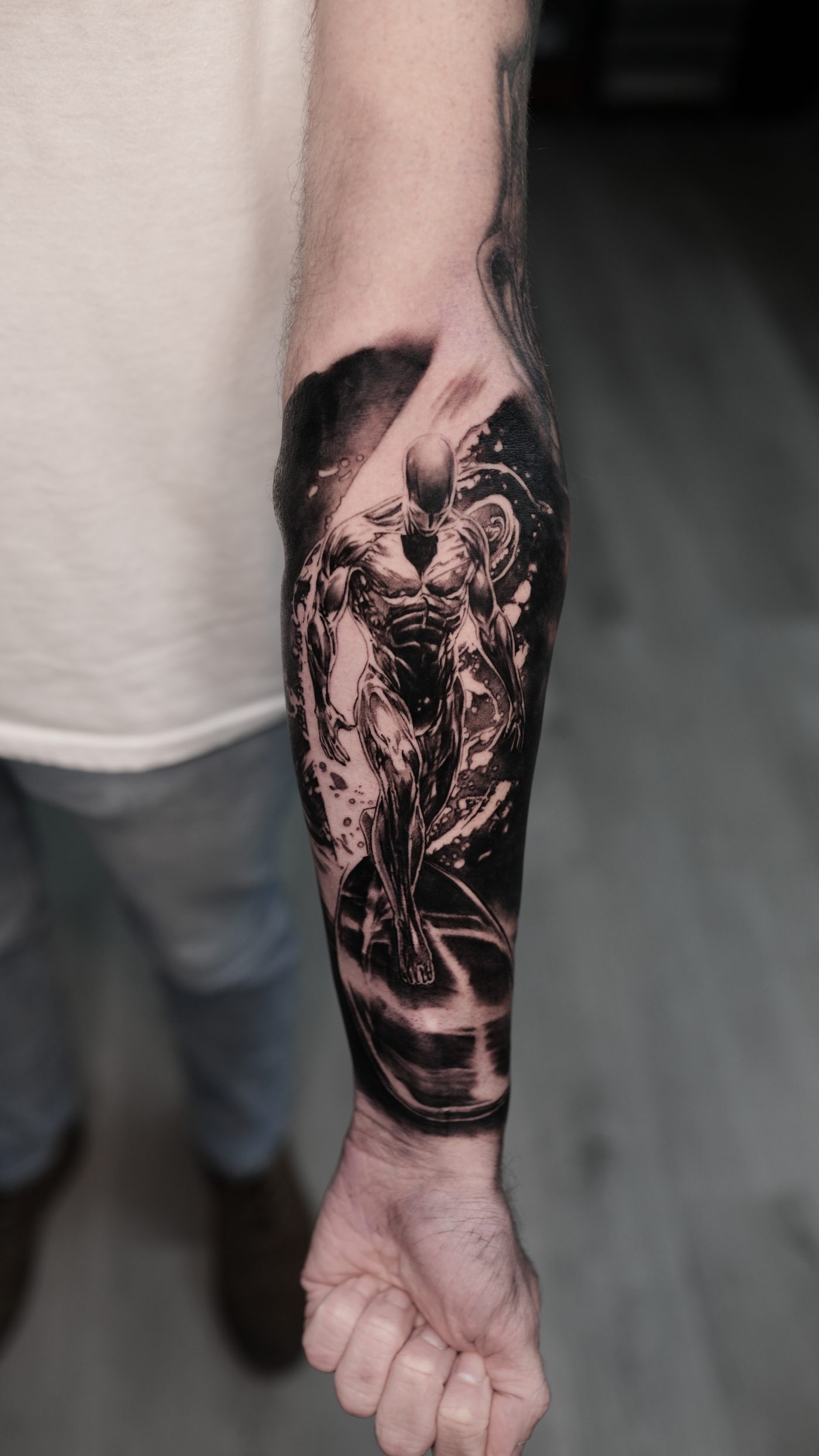 Black and grey realism tattoo by Ramon Rodrigo