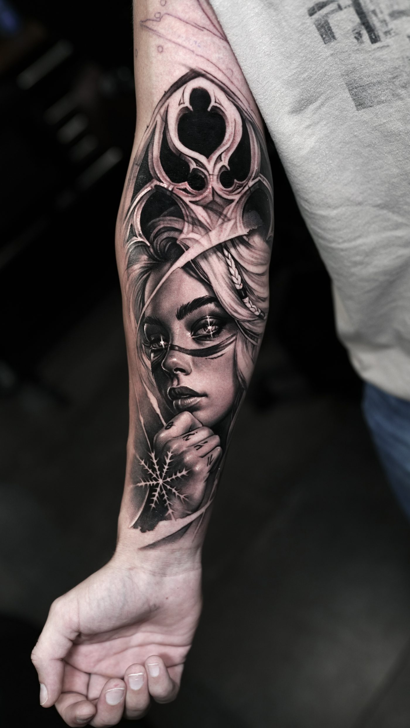 Full sleeve tattoo by Ramon Rodrigo