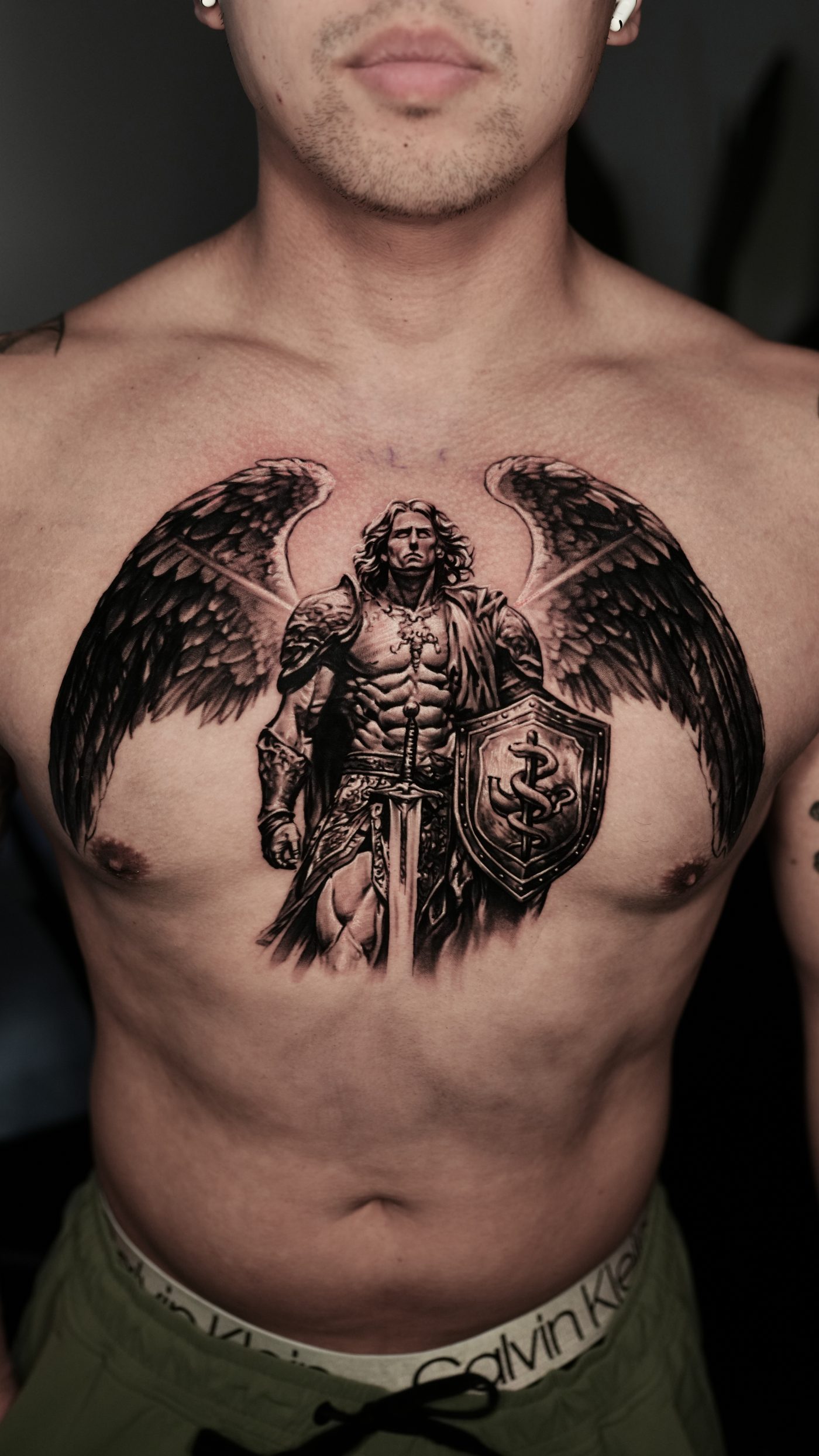 Hyperrealism portrait tattoo by Ramon Rodrigo